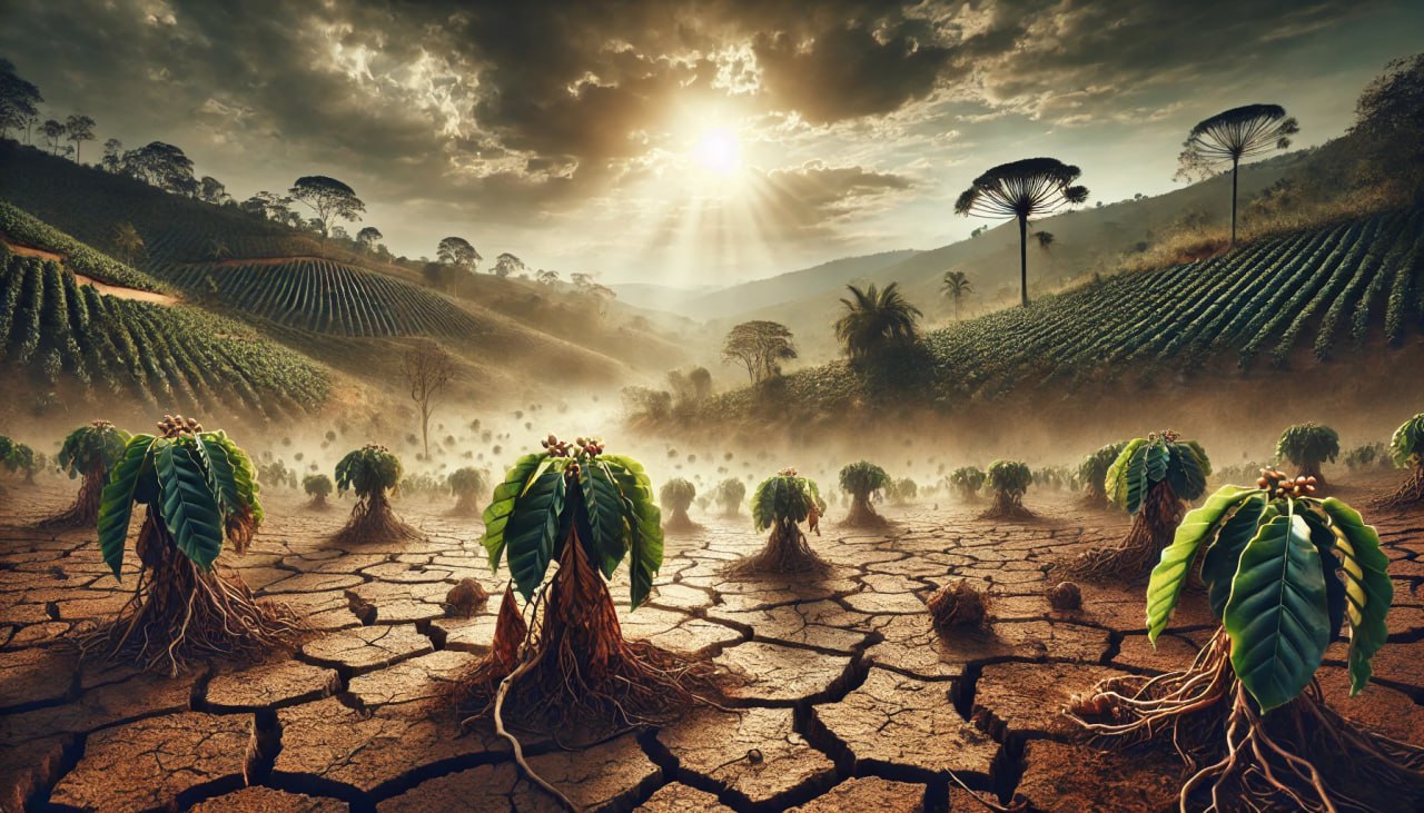 قیمت قهوه عربیکا به اوج تاریخی نزدیک شد؛ بحران خشکسالی برزیل تولید جهانی را تهدید می‌کند