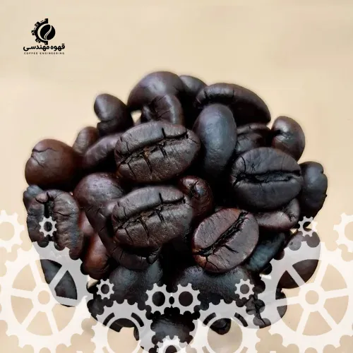 میکس دانه قهوه روبوستا دارک (Dark)